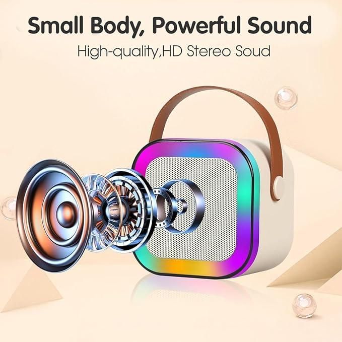 Bluetooth Karaoke Speaker with Microphone for Parties Fun