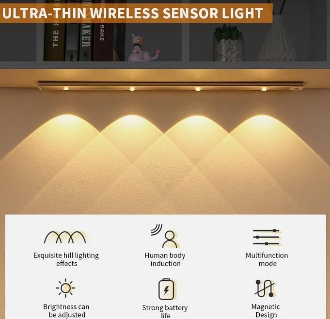 LED PIR Motion Sensor Cabinet With USB Rechargeble - Must Have Goods