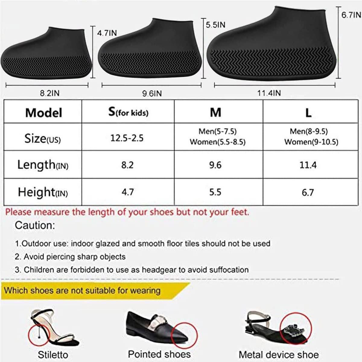 Reusable Silicone Waterproof Shoe Covers – Anti - Skid & Durable Protector - My Store