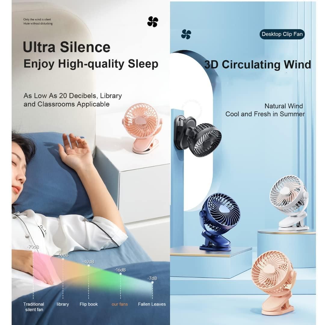 Super Airflow Silent USB Desktop Fan – Portable Cooling Solution - My Store