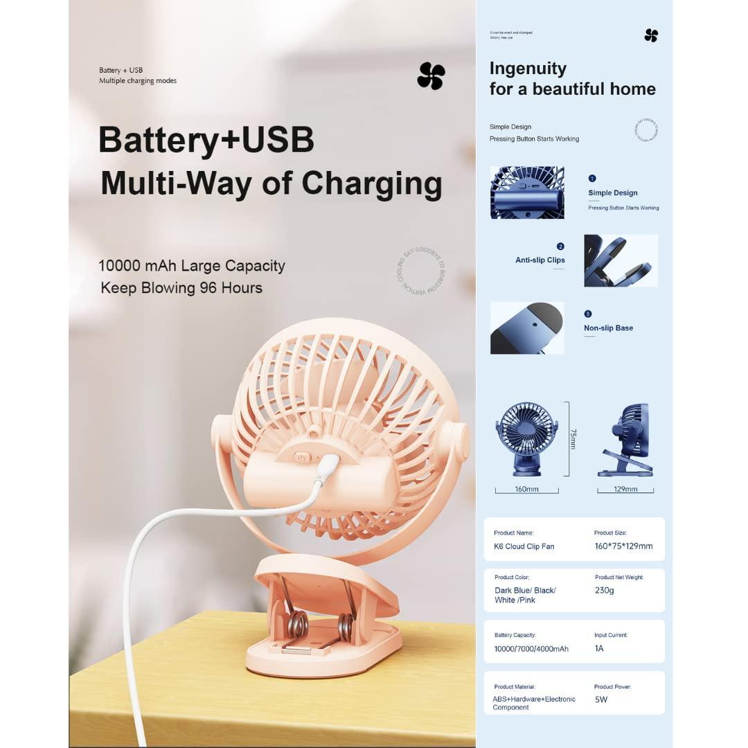 Super Airflow Silent USB Desktop Fan – Portable Cooling Solution - My Store